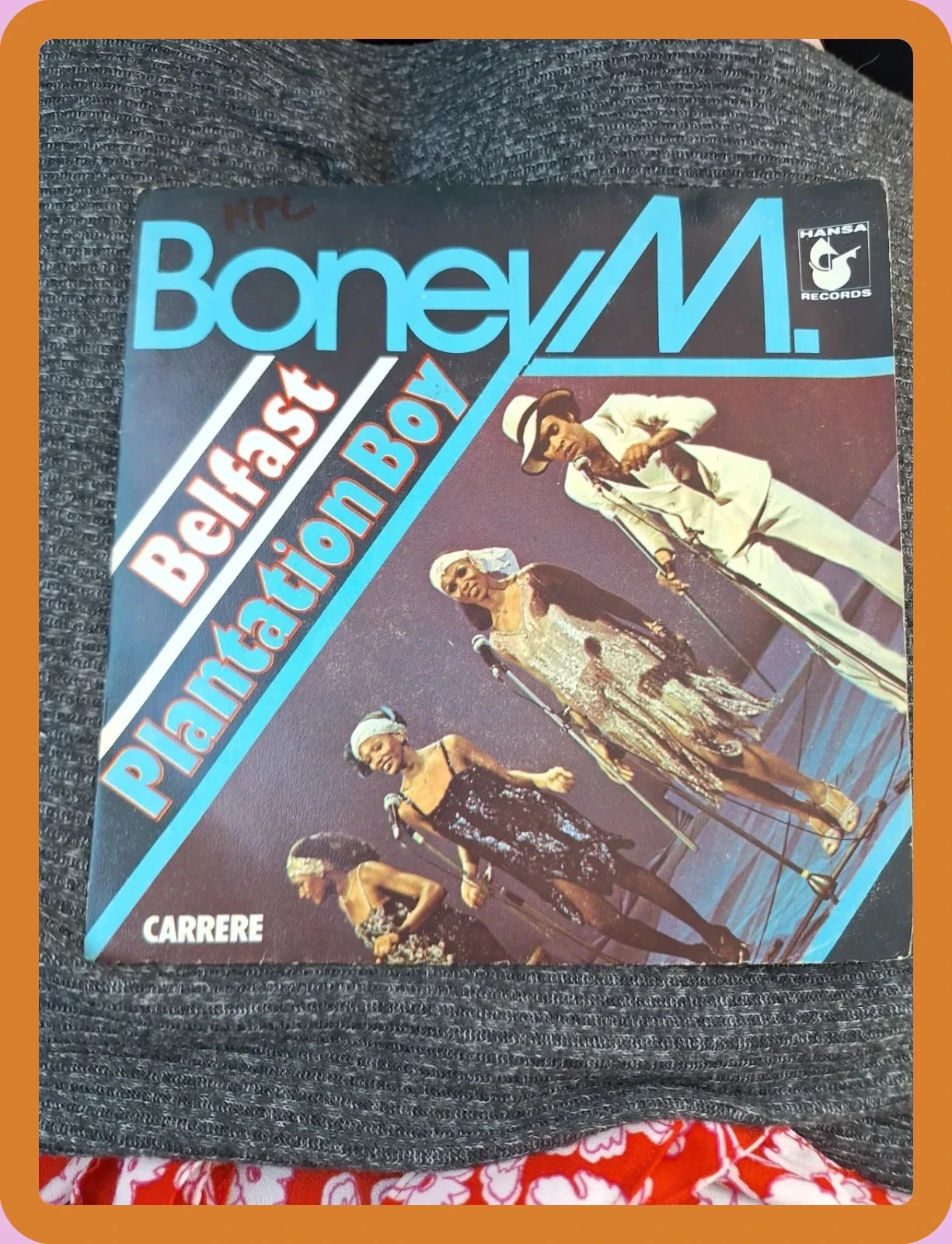 Vinyle 45T Boney M. Belfast / Plantation Boy 1977 Carrere Hansa